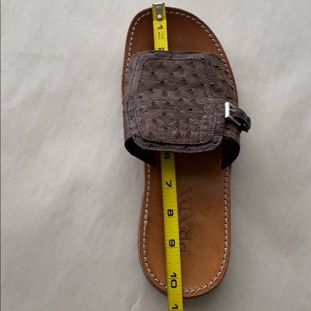🔘🔘 SOLD Vintage Prada Ostrich Skin Sandals 🔘🔘 - Picture 6 of 6